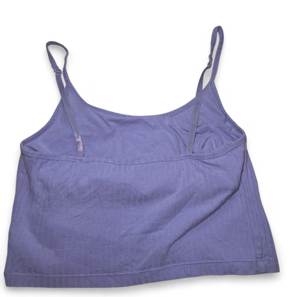 Purple Ribbed Tank Top - Picture 3 of 3